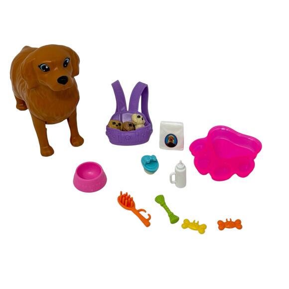 Barbie Newborn Pups Playset 14 Piece Accessories Set BARBIE DOLL NOT INCLUDED - Picture 3 of 16